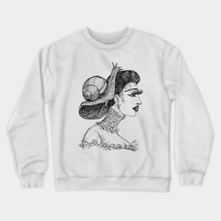 Snail Girl Crewneck Sweatshirt